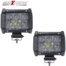 Allextreme EX6OL2P 6 LED Fog Light Bar 4 inch Waterproof High Beam CREE Work Light for Motorcycle Car Truck and Jeep (18W, White Light, 2 PCS)