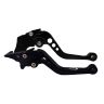 AllExtreme EXPLBL2 Clutch Brake Lever Heavy Duty Universal 6 Positions Adjustment for Sports Bike and Motorcycles Pulsar (Black 2 PCS)