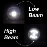 Allextreme EX9TH1P 75W Round White LED Headlight 7 Inch Full Ring Hi/Low Beam Headlamp Angel Eye Compatible with Bullet Wrangler (Pack of 1, Yellow & White)