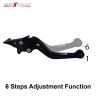 AllExtreme EXPLBL2 Clutch Brake Lever Heavy Duty Universal 6 Positions Adjustment for Sports Bike and Motorcycles Pulsar (Black 2 PCS)
