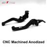 AllExtreme EXPLBL2 Clutch Brake Lever Heavy Duty Universal 6 Positions Adjustment for Sports Bike and Motorcycles Pulsar (Black 2 PCS)