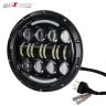 Allextreme 7 Inch Round LED Projector Head Light with Hi/lo Beam, DRL and Turn Signal Lamp for Jeep Wrangler Harley Motorcycle (Pack of 2)