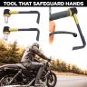 Allextreme EXBHDG 7/8" CNC Protector Handlebar Brake Clutch Lever Protection Guard Compatible for Bullet Bajaj TVS Yamaha and Other Bikes (Golden)