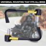 Allextreme EXBHDG 7/8" CNC Protector Handlebar Brake Clutch Lever Protection Guard Compatible for Bullet Bajaj TVS Yamaha and Other Bikes (Golden)