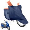 Allextreme M-7011 Full Bike Body Cover Water Resistant Dustproof Rustproof UV Protection Cover Compatible for Splendor Platina Deluxe and Upto Pulsar 180cc Size (Navy Blue & Orange, Medium)