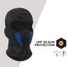 Allextreme Full Face Mask for Riders Anti-Pollution UV Sun Protection Cotton Balaclava Helmet Liner with Air Filter for Men & Women Biker Hiking Cycling Protective Bike Riding Gear (Black & Blue)