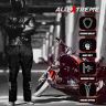 Allextreme AIR EVO Motorcycle Riding Pants Impact Protection HDEVA Protectors 300GSM Polyester Fabric for Men All-Season Outdoor Activity Universal Fit (Black, M)