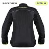 Allextreme AVIANT AIR Women Bike Riding Jacket CE Level 2 Certified Armour Protector Elbows Shoulders Protection Mesh Fabric Motorcycle Rider Gear (M, Black/Green)