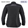 Allextreme AVIANT AIR Women Bike Riding Jacket CE Level 2 Certified Armour Protector Elbows Shoulders Protection Mesh Fabric Motorcycle Rider Gear (XL, All Black)