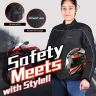 Allextreme AVIANT AIR Women Bike Riding Jacket CE Level 2 Certified Armour Protector Elbows Shoulders Protection Mesh Fabric Motorcycle Rider Gear (XL, All Black)