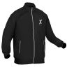 Allextreme GX01 Men's Windcheater with Front Zip Closure Full Sleeve Polyester Windbreaker Sports Winter Jacket for Riders Gym Workout Running Travel Trekking (XL, Black)