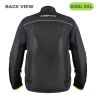 Allextreme AVIANT AIR Bike Riding Jacket CE Level 2 Certified Armour Protector Elbows Shoulders Protection Mesh Fabric Motorcycle Rider Gear for Bikers (4XL, Black & Green)