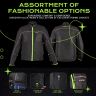 Allextreme AVIANT AIR Bike Riding Jacket CE Level 2 Certified Armour Protector Elbows Shoulders Protection Mesh Fabric Motorcycle Rider Gear for Bikers (4XL, Black & Green)