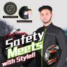 Allextreme AVIANT AIR Bike Riding Jacket CE Level 2 Certified Armour Protector Elbows Shoulders Protection Mesh Fabric Motorcycle Rider Gear for Bikers (4XL, Black & Green)