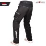 Allextreme TROTTER Bike Riding Pants CE Level 2 Certified Knee-Shin and Level-2 Hip Protectors 600D Polyester All Weather Protection Motorcycle Rider Gears for Men (Black, 5XL)