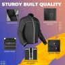Allextreme AVIANT AIR Bike Riding Jacket CE Level 2 Certified Armour Protector Elbows Shoulders Protection Mesh Fabric Motorcycle Rider Gear for Bikers (4XL, All Black)