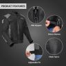 Allextreme FLAWLESS Unisex Riding Jacket CE Level 2 Certified Mesh Fabric Back Shoulder & Elbow Protection Guard and Reflective Stickers Motorcycle Rider Gear for Bikers (M, Grey & Black)