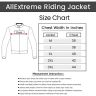 Allextreme FLAWLESS Unisex Riding Jacket CE Level 2 Certified Mesh Fabric Back Shoulder & Elbow Protection Guard and Reflective Stickers Motorcycle Rider Gear for Bikers (3XL, Grey & Black)
