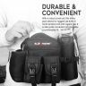 AllExtreme Multi-Utility Waist Bag Multi Pocket Sling Pouch & Fanny Pack Bags with Detachable Bottle Holder for Men and Women Travel Motorcycle Riding Outdoor Hiking Adventure (1Pc, Black)