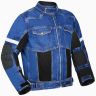 AllExtreme Denim Bike Riding Jacket CE Level 2 Protector Racer Armour with Night Visibility Sticker Shoulder Back Elbow Protection Abrasion Resistance Motorcycle Biker Gear for Men (L, Blue)