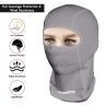 Allextreme Upgraded Full Face Mask for Riders Anti-Pollution UV Sun Protection Cotton Balaclava Neck Cover Bandana Helmet Liner for Men & Women Biker Hiking Cycling Protective Bike Riding Gear (Grey)