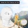 Allextreme Upgraded Full Face Mask for Riders Anti-Pollution UV Sun Protection Cotton Balaclava Neck Cover Bandana Helmet Liner for Men & Women Biker Hiking Cycling Protective Bike Riding Gear (White)