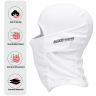 Allextreme Full Face Mask for Riders Anti-Pollution UV Sun Protection Dryfit 9 in 1 Balaclava Helmet Liner with Air Filter for Men & Women Biker Hiking Cycling Protective Bike Riding Gear (White)