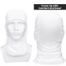 Allextreme Full Face Mask for Riders Anti-Pollution UV Sun Protection Dryfit 9 in 1 Balaclava Helmet Liner with Air Filter for Men & Women Biker Hiking Cycling Protective Bike Riding Gear (White)