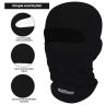 Allextreme Full Face Mask for Riders Anti-Pollution UV Sun Protection Cotton Balaclava Neck Cover Bandana Helmet Liner for Men & Women Biker Hiking Cycling Protective Bike Riding Gear (Black)