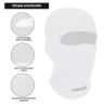 Allextreme Full Face Mask for Riders Anti-Pollution UV Sun Protection Pin Mesh Balaclava Neck Cover Bandana Helmet Liner for Men & Women Biker Hiking Cycling Protective Bike Riding Gear (White)
