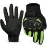 Allextreme Probiker Full Finger Motorcycle Riding Gloves with Hard Knuckle Protective Shells for Motorbike Racing Biking Climbing (XXL, Green)