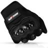 Allextreme Probiker Protective Full Finger Gloves Anti-Skid Surface Breathable Bike Riding Glove for Motorcycle Bike Cycling Climbing Mountaineering Hiking (M, Black)