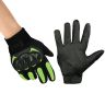 Allextreme Probiker Full Finger Motorcycle Riding Gloves with Hard Knuckle Protective Shells for Motorbike Racing Biking Climbing (XL, Green)