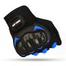 Allextreme Probiker Full Finger Motorcycle Riding Gloves with Hard Knuckle Protective Shells for Motorbike Racing Biking Climbing (M, Blue)