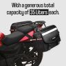 Allextreme 72L Motorcycle Saddle Bag | Heavy-Duty Waterproof Double Side Bag with Dual Locking System, Inner Liners & Rain Covers | Large Touring Saddle Bags for All Straight Exhaust Bikes (Black)