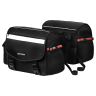 Allextreme 72L Motorcycle Saddle Bag | Heavy-Duty Waterproof Double Side Bag with Dual Locking System, Inner Liners & Rain Covers | Large Touring Saddle Bags for All Straight Exhaust Bikes (Black)