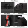 Allextreme 70 l Waterproof Tail Bag – Universal Rear Carrier Polyester Storage for All Sports & Street Bikes, Motorcycles (Pack of 1)