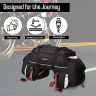 Allextreme 70 l Waterproof Tail Bag – Universal Rear Carrier Polyester Storage for All Sports & Street Bikes, Motorcycles (Pack of 1)