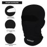Allextreme Full Face Mask for Riders Anti-Pollution UV Sun Protection Pin Mesh Balaclava Neck Cover Bandana Helmet Liner for Men & Women Biker Hiking Cycling Protective Bike Riding Gear (Black)