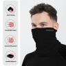 Allextreme Neck Gaiter Bandana for Rider Super Soft Breathable Pin Mesh Face Mask UV Sun Protection Neck Cover Scarf Headband Balaclava for Biking Hiking Cycling Protective Bike Riding Gear (Black)