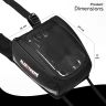 Allextreme Universal Bike Tank Bag Pouch (Non Magnetic) with Straps to use as Sling Pouch Bike Riding Accessory for All Motorcycles (2.5Ltr, Black, 1 Pc)