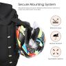 Allextreme 65Ltr Bike Tail Bag Lightweight Multi-Pocket Universal Storage with Mounting System YKK Zippers & Removable Strap Travel Saddle-Bag for Biker All Motorcycles and Bikes (Pack of 1, Black)
