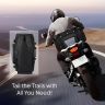 Allextreme 65Ltr Bike Tail Bag Lightweight Multi-Pocket Universal Storage with Mounting System YKK Zippers & Removable Strap Travel Saddle-Bag for Biker All Motorcycles and Bikes (Pack of 1, Black)