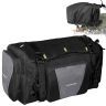 Allextreme 65Ltr Bike Tail Bag Lightweight Multi-Pocket Universal Storage with Mounting System YKK Zippers & Removable Strap Travel Saddle-Bag for Biker All Motorcycles and Bikes (Pack of 1, Black)