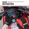 Allextreme Full Finger Bike Riding Gloves for Rider | Breathable Mesh Motorcycle Gloves with Knuckle Guard & Screen Touch Feature | Anti-Skid Grip Comfortable Riding Gear for Bikers (XXL, Black & Red)