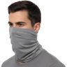 Allextreme Neck Gaiter Bandana for Rider Super Soft Breathable Cotton Face Mask UV Sun Protection Neck Cover Scarf Headband Balaclava for Biking Hiking Cycling Protective Bike Riding Gear (Grey)