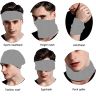 Allextreme Neck Gaiter Bandana for Rider Super Soft Breathable Pin Mesh Face Mask UV Sun Protection Neck Cover Scarf Headband Balaclava for Biking Hiking Cycling Protective Bike Riding Gear (Grey)