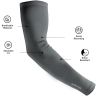 Allextreme Arm Sleeves & Full Face Mask Set Reusable UV Dust Protection Cotton Balaclava with Hand Cover for Men Women Bike Riding Running Cycling Outdoor Protective Bike Riding Gear (Grey)