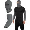 Allextreme Arm Sleeves & Full Face Mask Set Reusable UV Dust Protection Cotton Balaclava with Hand Cover for Men Women Bike Riding Running Cycling Outdoor Protective Bike Riding Gear (Grey)