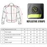 Allextreme SNOWSTORM Bike Riding Jacket CE Level 2 Certified Armour Protector Back Elbows Shoulders Protection Mesh Fabric Motorcycle Rider Gear for Bikers (L, Black & Green)